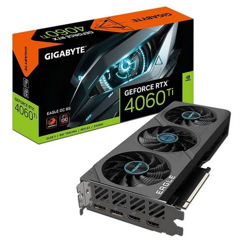 Tarjeta de Video NVIDIA GeForce RTX 4060 Ti GIGABYTE EAGLE OC 8G, 8GB