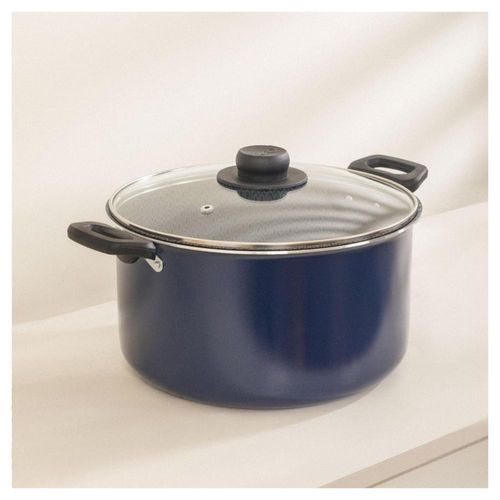 Olla de Aluminio Ekco Classic de 5.8 L /24 cm Color Azul