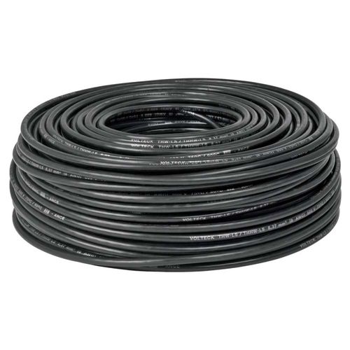 Rollo de 100 metros de cable THW CCA 8 AWG negro, Basic