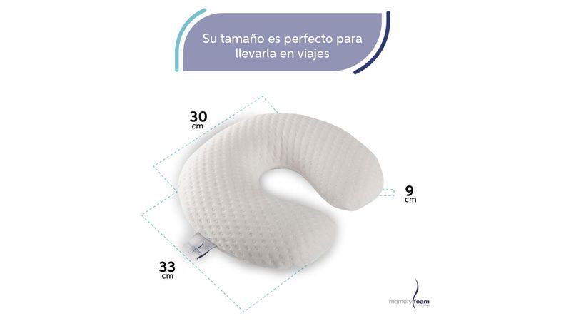 Almohada Para Cuello Almohada Para Cuello De Viaje Blanco Almohada Cuello  Hecha De Memory Foam