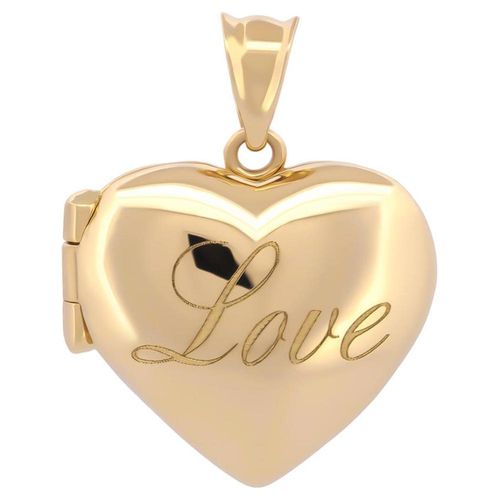 Dije Corazón Relicario Love Oro Sólido 10k
