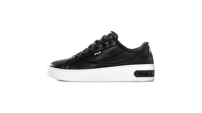 Tenis fila 2025 grises mujer negro