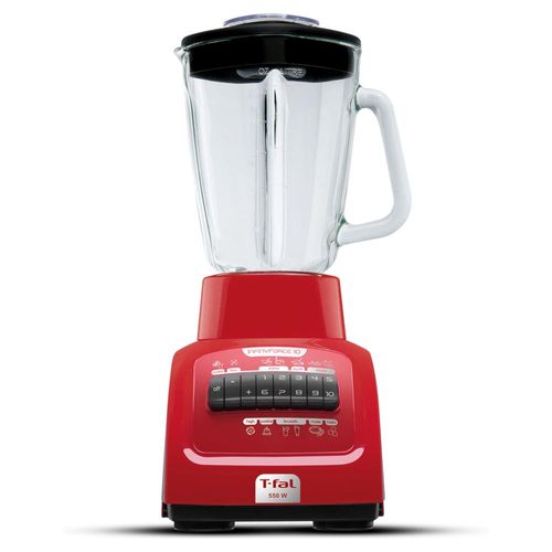 Licuadora T-fal INFINYFORCE XL 550W Vaso Vidro Color Rojo - L8205 -