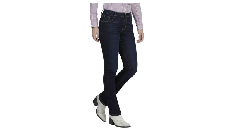 Jeans Vaqueros Wrangler Slim Fit 176 Color Azul Para Mujer