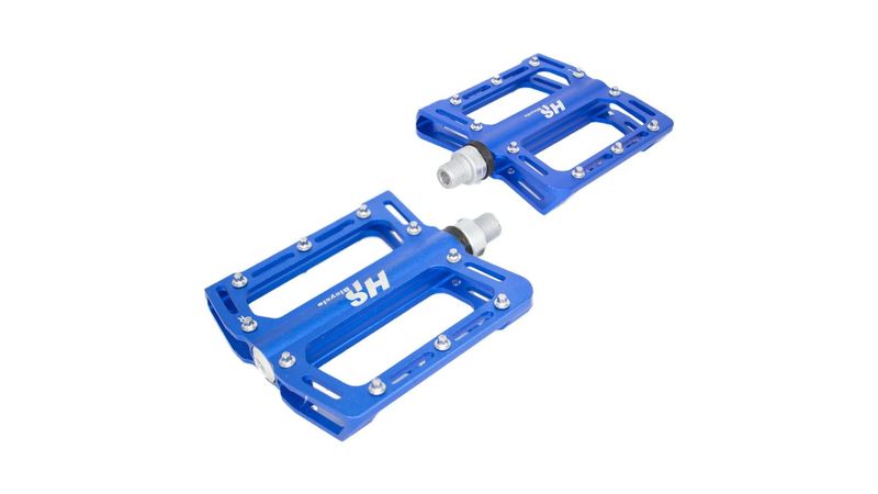 Pedales azules best sale para bicicleta