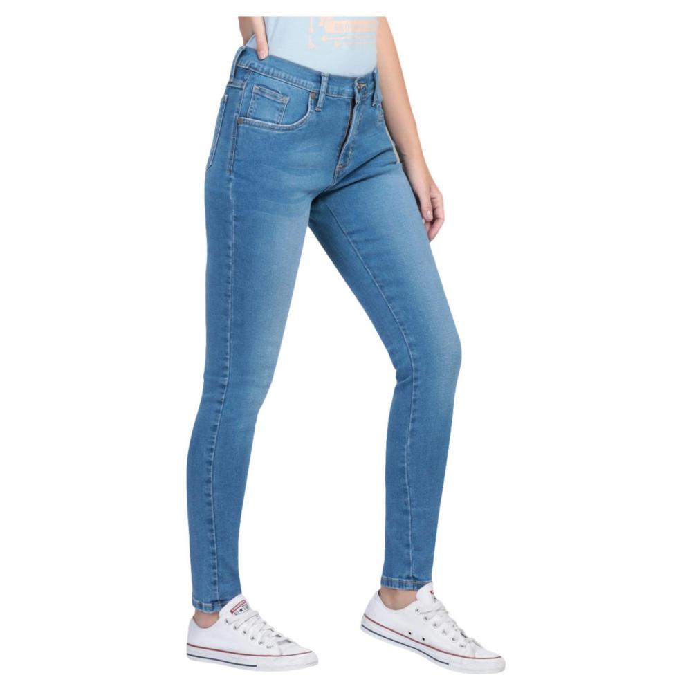 Pantalon Jeans Skinny Cintura Alta Lee Mujer 254