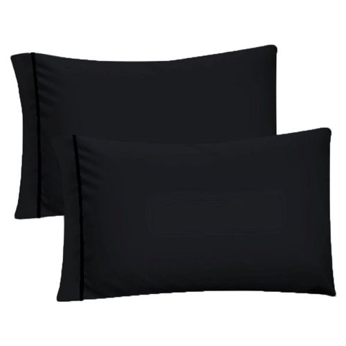 Par de Fundas de Almohada Koala Tamaño King Size -Negro