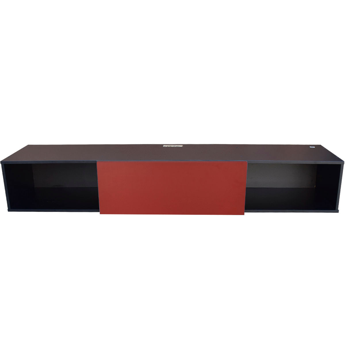 Mueble Flotante para tv Hogare de 140 cm color Negro Rojo