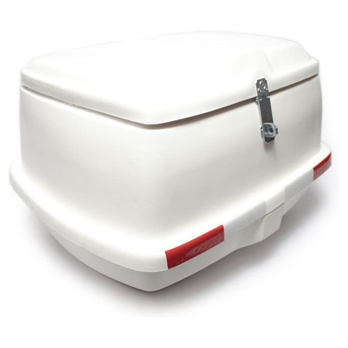 Caja para moto fibra de vidrio blanca 50L PRIS-01 Filte