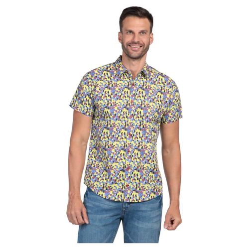 Camisa Ultra Slim Manga Corta Lee Hombre 370 Azul