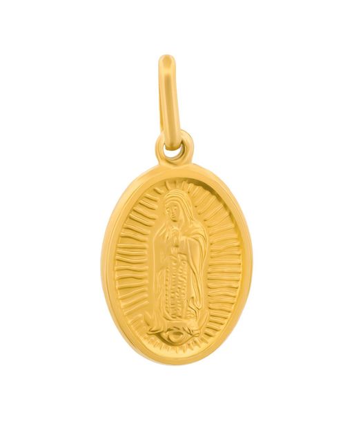 Medalla Dije Virgen De Guadalupe 1.5 cm Oro Sólido 14k