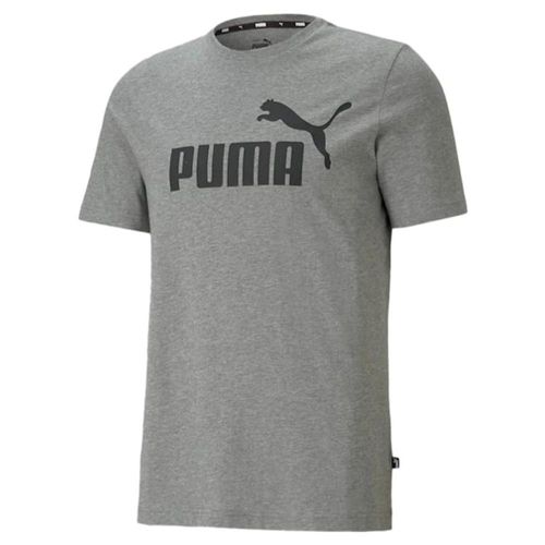 Playera Puma ESS Logo Tee para Hombre 586666-03 Gris