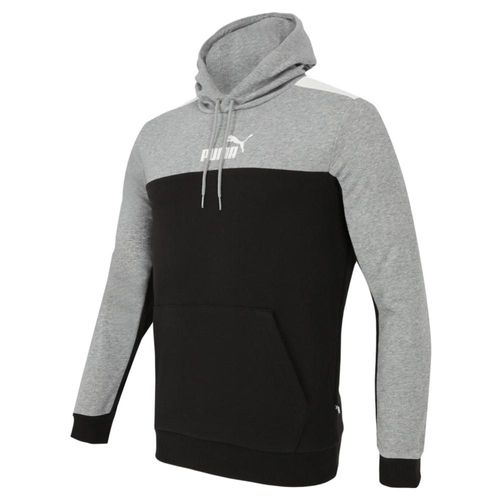 Sudadera Puma ESS + Block para Hombre 847428-01 Gris