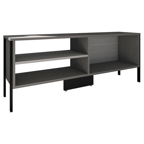 Mueble centro para TV Playcon 120 CM Estante Gris y Grafito en MDP