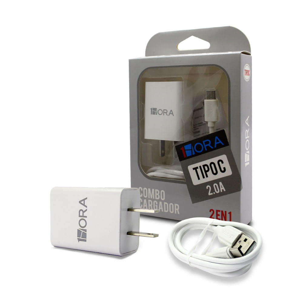 Cargador de 30W Carga Rápida A1508C USB-C Incluye Cable Tipo C-C