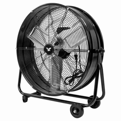 Ventilador Industrial 2 Velocidades Piso Metal Negro 180 W