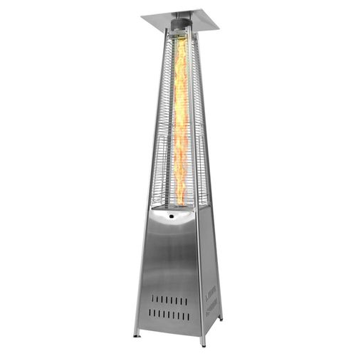 Calefactor Exterior Piramide Calenton Gas Lp Acero Inox 2.2m