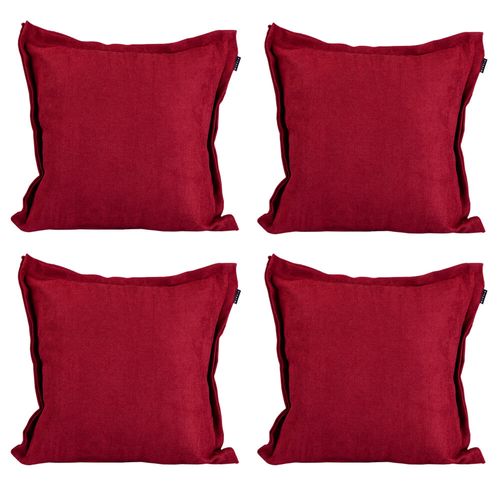 Set de 4 Cojines Decorativos Kappa Red Rojo CZD