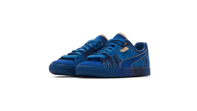 Puma clyde blue hotsell