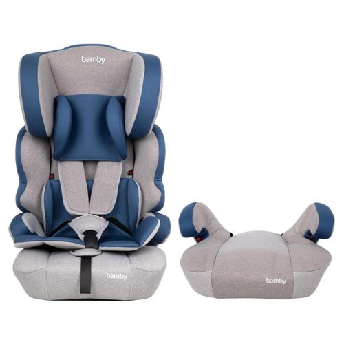 Autoasiento Para Carro Silla de Bebe Seguridad 9m A 11 Años Gris