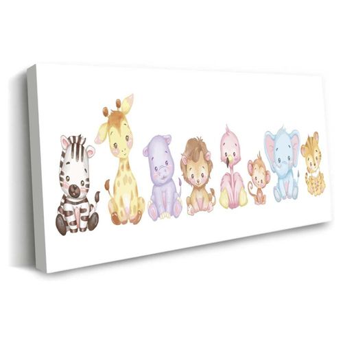 Cuadro Decorativo Canvas Lindos Animales 120x60