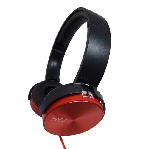 Audifonos Hifi Cable 3.5 Modelo H100R Rojo Marca Select Sound