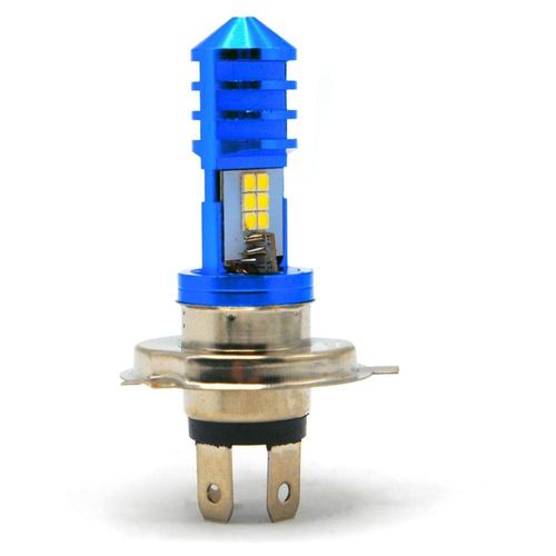 Foco Para Moto Rasen De Faro 12 Hiper Led Potente H4      Azul