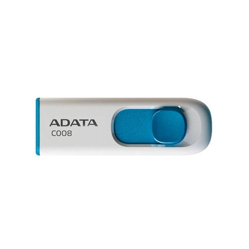 Memoria USB 16GB ADATA C008 2.0 Retractil Flash Drive Blanco
