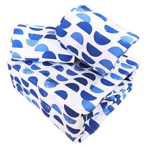 Funda de Duvet Koala Estampada MAT/QS Media Luna Azul