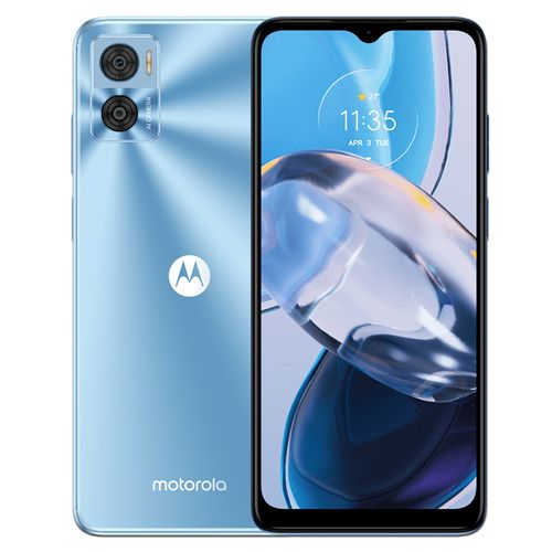 Smartphone Motorola Moto E22 RAM de 3GB, 32GB Android 12. Color Azul.