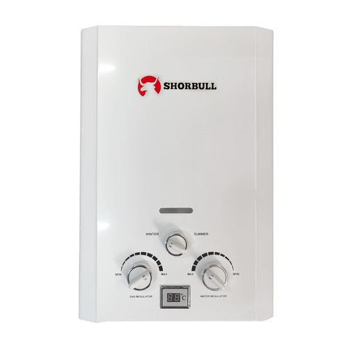 Calentador de Agua Instantaneo Ahorrador Gas 6L Shorbull