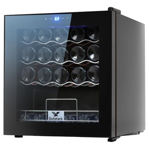 Cava Vinos Enfriador 19 Botellas Moderno Pantalla 60 Lts Negro