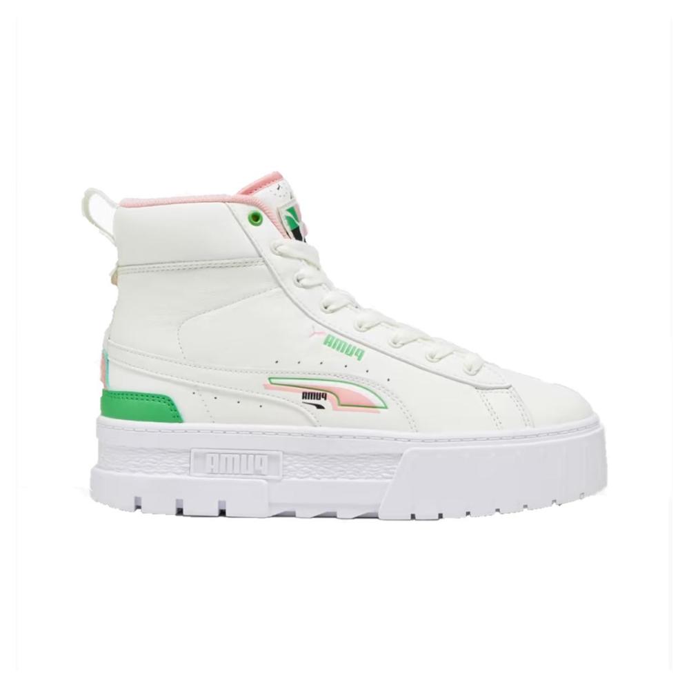 Tenis Puma Mayze Mid Brand Love Mujer Casual Blanco