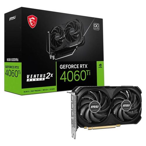 Tarjeta de Video NVIDIA GeForce RTX 4060 Ti MSI VENTUS 2X BLACK