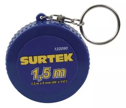 Llavero Flexómetro 1.5m Plástico Azul 122090 Surtek