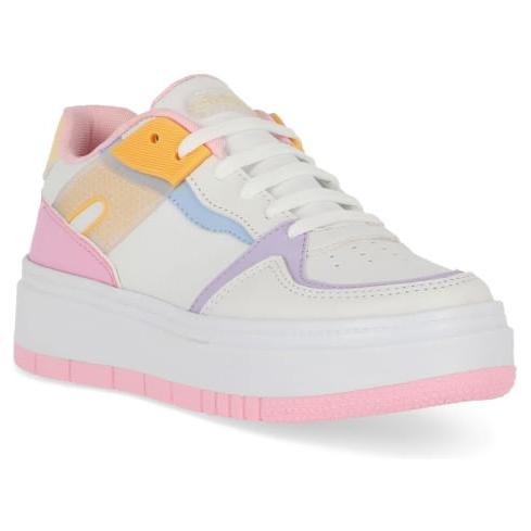 Tenis sneakers mujer casual Cklass Blanco Multicolor  338-15