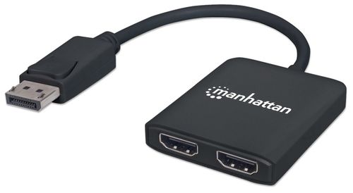 Hub MST de DisplayPort a 2 puertos HDMI USB