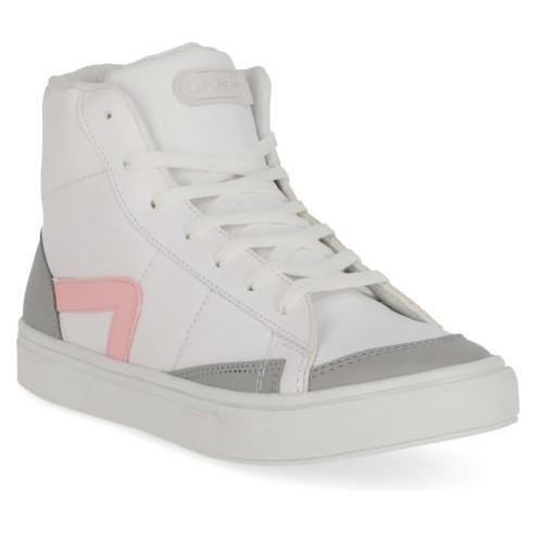 Tenis sneakers mujer casual Cklass Blanco Suela Blanca  187-08