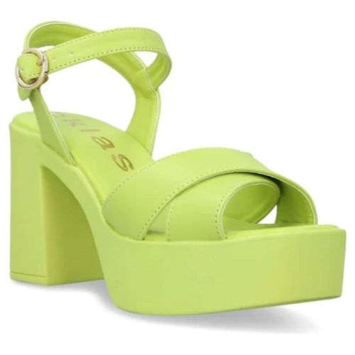 Sandalia Casual mujer Urban Cklass Verde Tacón 10 cm  472-19