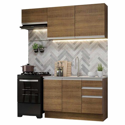 Cocina Integral 180cm Glamy Madesa 09 Marron
