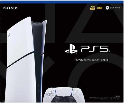 Consola PS5 slim edición digital blanca