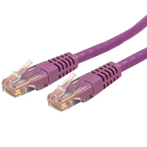StarTech Cable de Red 1.8m Cat6 UTP RJ45 Patch - Morado