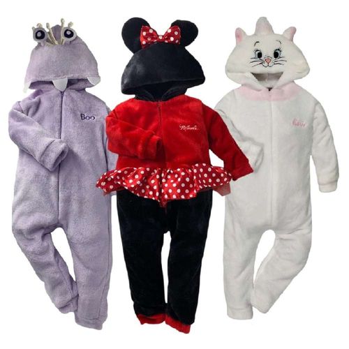 Kit 3 Mamelucos Disney Marie, Minnie, Boo A Precio 2 Rojo