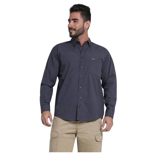 Camisa Casual Hombre Lee Regular Fit 4AM Azul marino