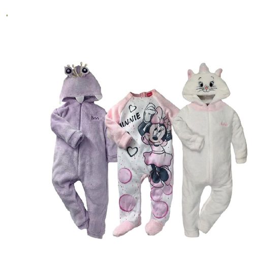 Kit 3 Mamelucos Disney Boo, Minnie, Marie A Precio De 2 Rosa