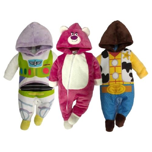 Kit 3 Mamelucos Disney Buzz, Lotso, Woody A Precio De 2 Rosa