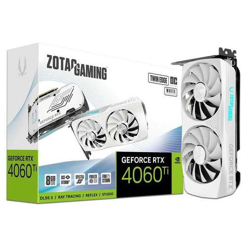 Tarjeta de Video NVIDIA GeForce RTX 4060 Ti ZOTAC Twin Edge OC White