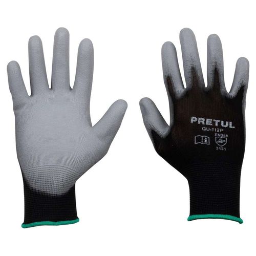 Guantes de nylon recubiertos de poliuretano, M, Pretul