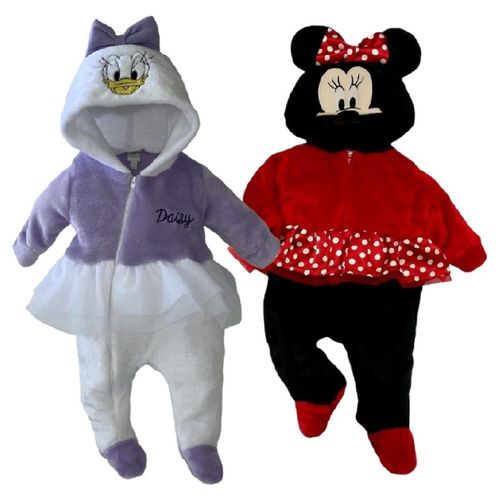 Kit 2 Mamelucos Disney Minnie Mouse Y Daisy Rojo