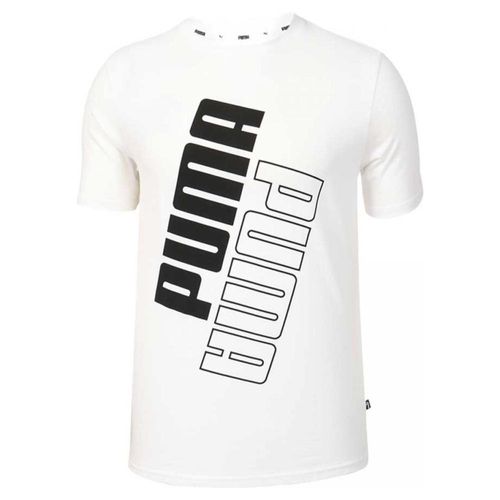 Playera Puma Power Logo Tee para Hombre 848129-02 Blanco